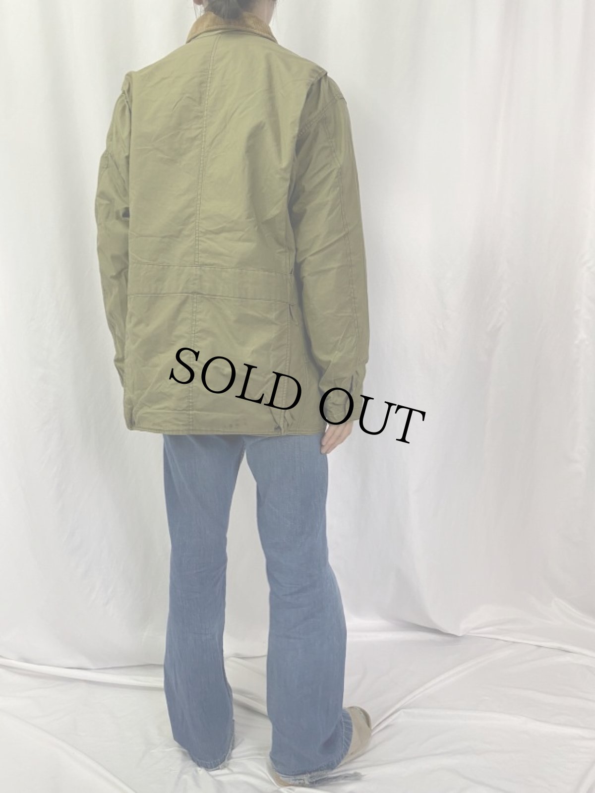 画像4: 90's〜 POLO Ralph Lauren "EQUESTRIAN" USA製 コットンハンティングジャケット L (4)