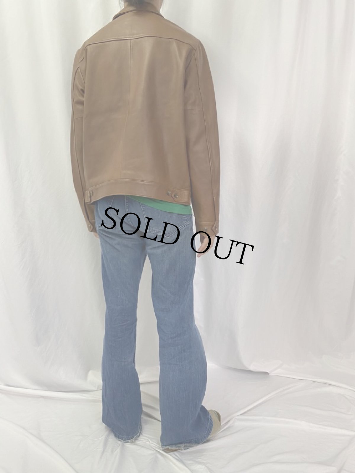 画像4: POLO Ralph Lauren レザージャケット M (4)