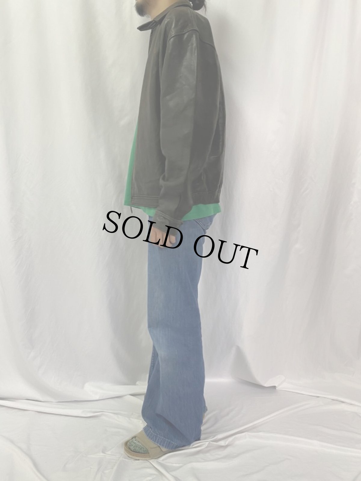 画像3: POLO Ralph Lauren レザージャケット M (3)