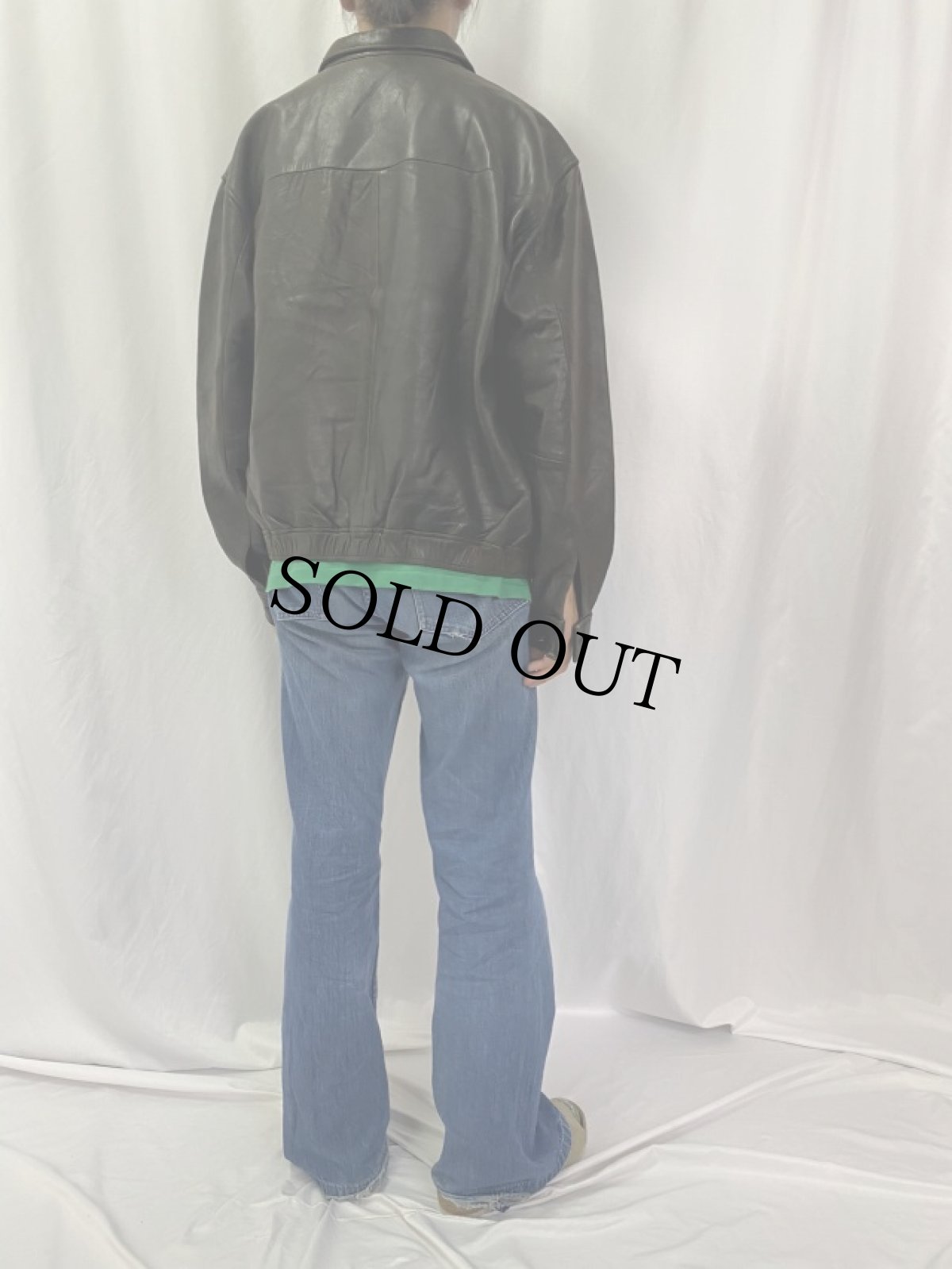 画像4: POLO Ralph Lauren レザージャケット M (4)