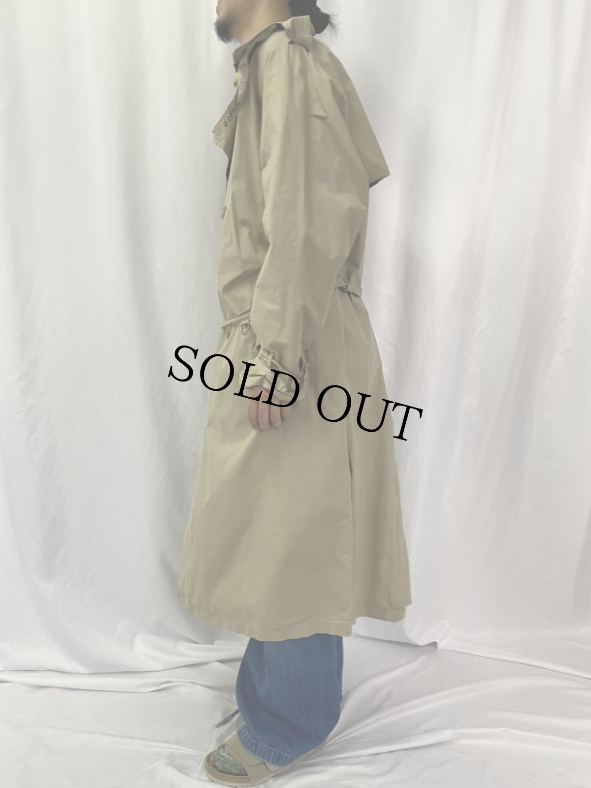 画像3: POLO Ralph Lauren  一枚袖 コットンポプリン トレンチコート L (3)