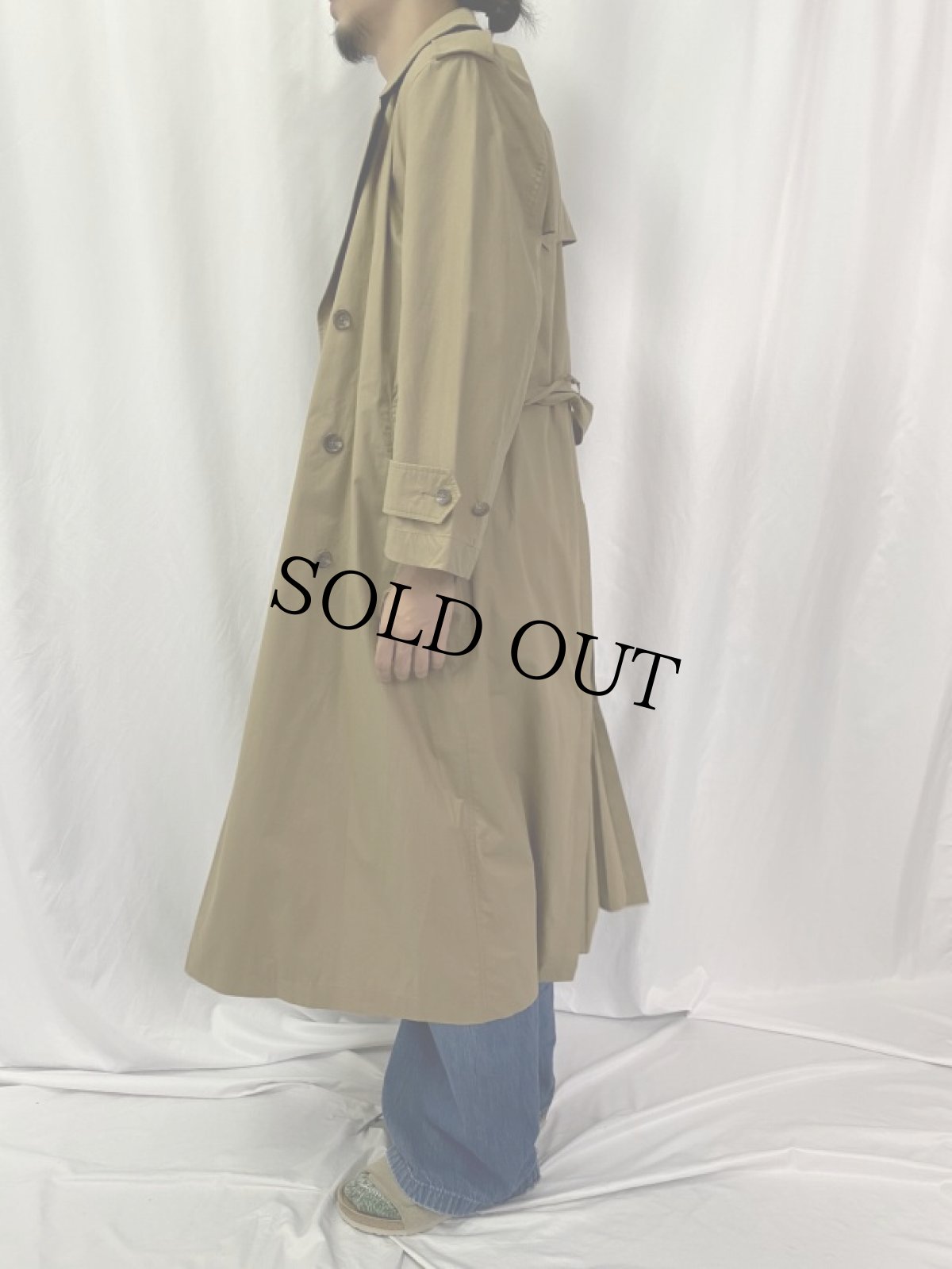 画像3: Ralph Lauren  コットンポプリントレンチコート size4 (3)