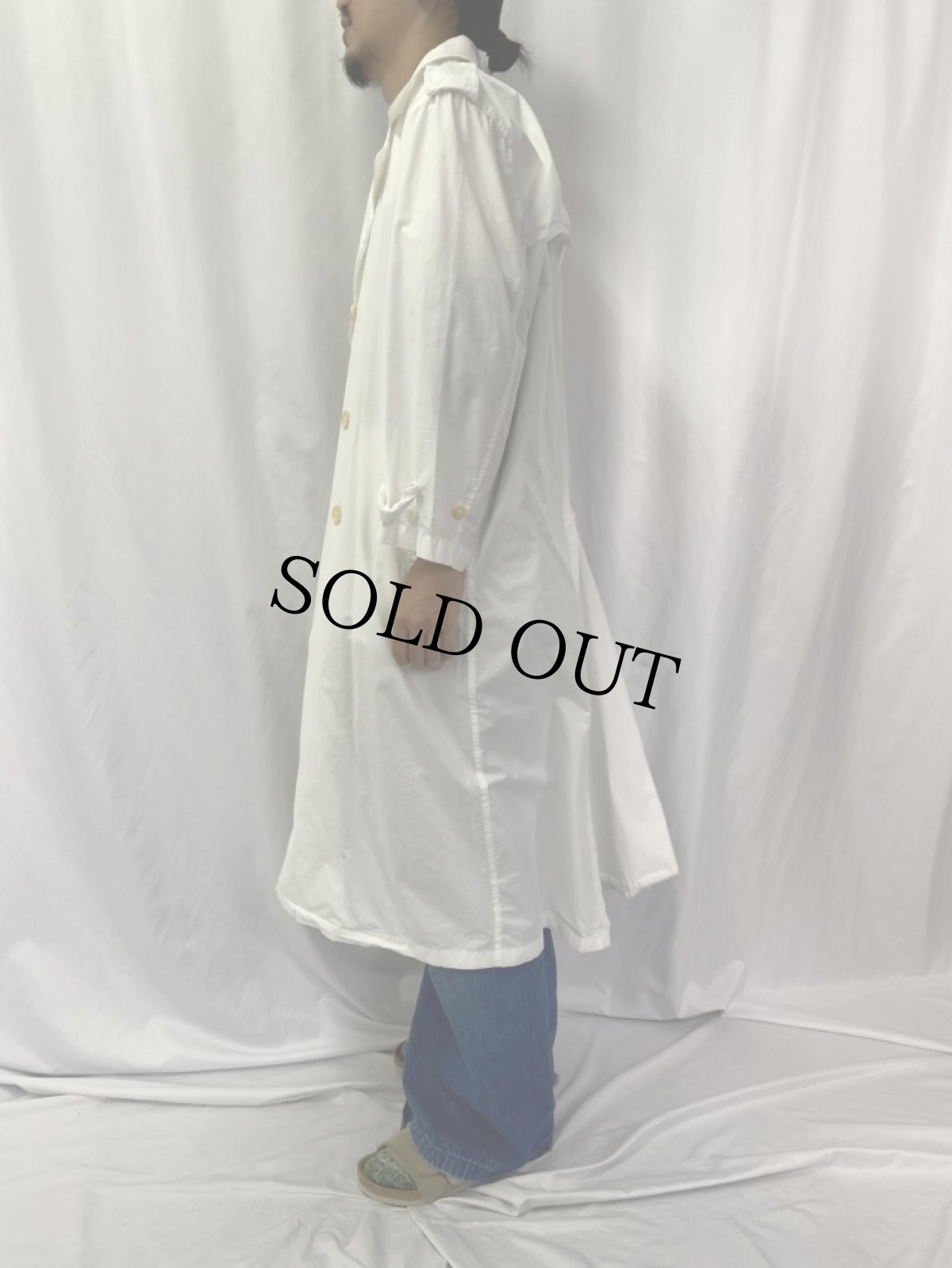 画像3: Ralph Lauren コットンポプリン トレンチコート size8 (3)