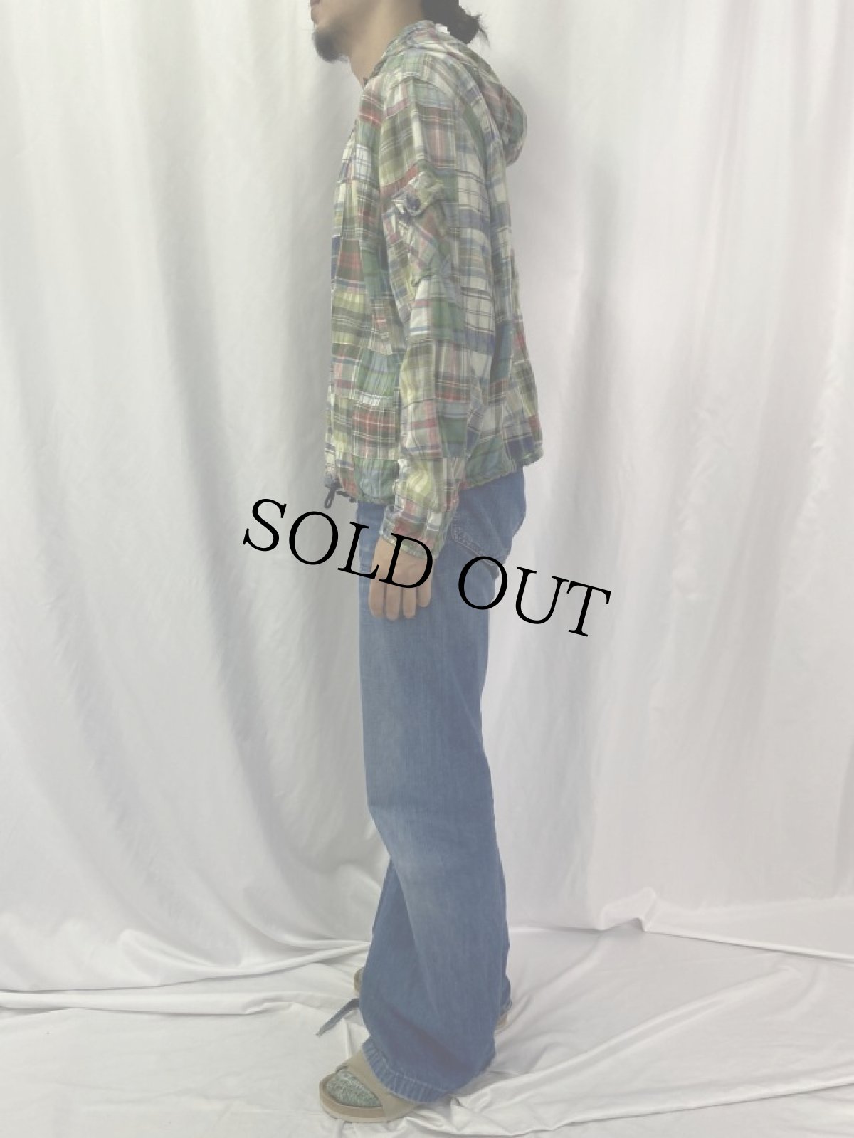 画像3: POLO Ralph Lauren クレイジーパンターン ジップパーカー M (3)