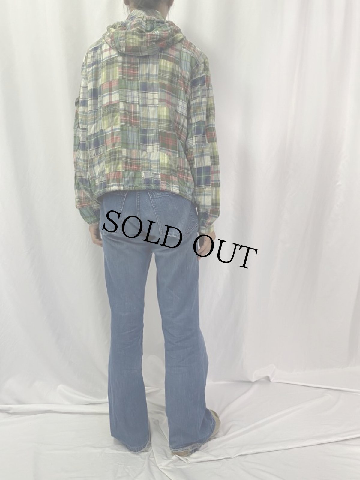 画像4: POLO Ralph Lauren クレイジーパンターン ジップパーカー M (4)