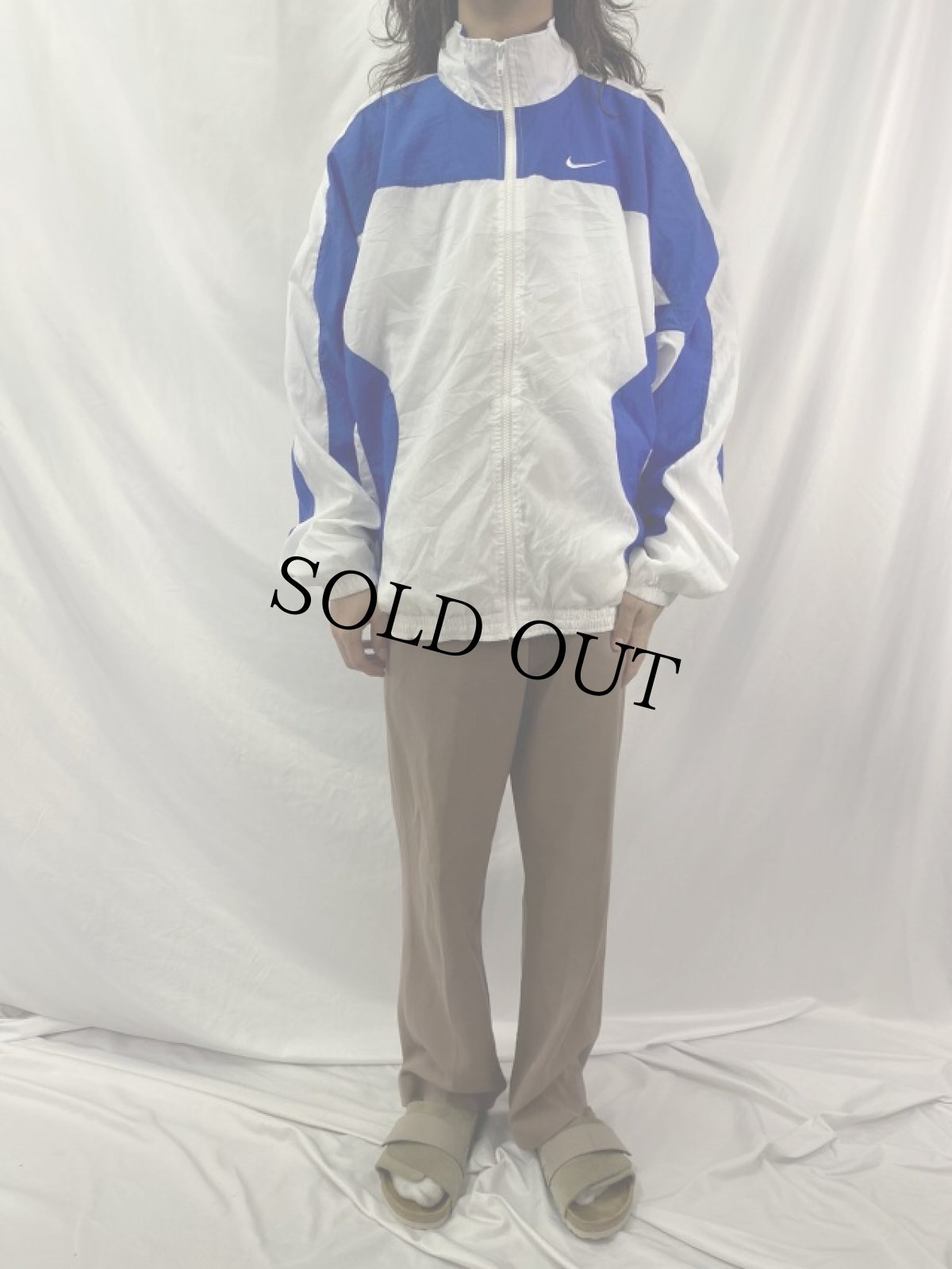 画像2: 90's NIKE ナイロンジャケット XL (2)