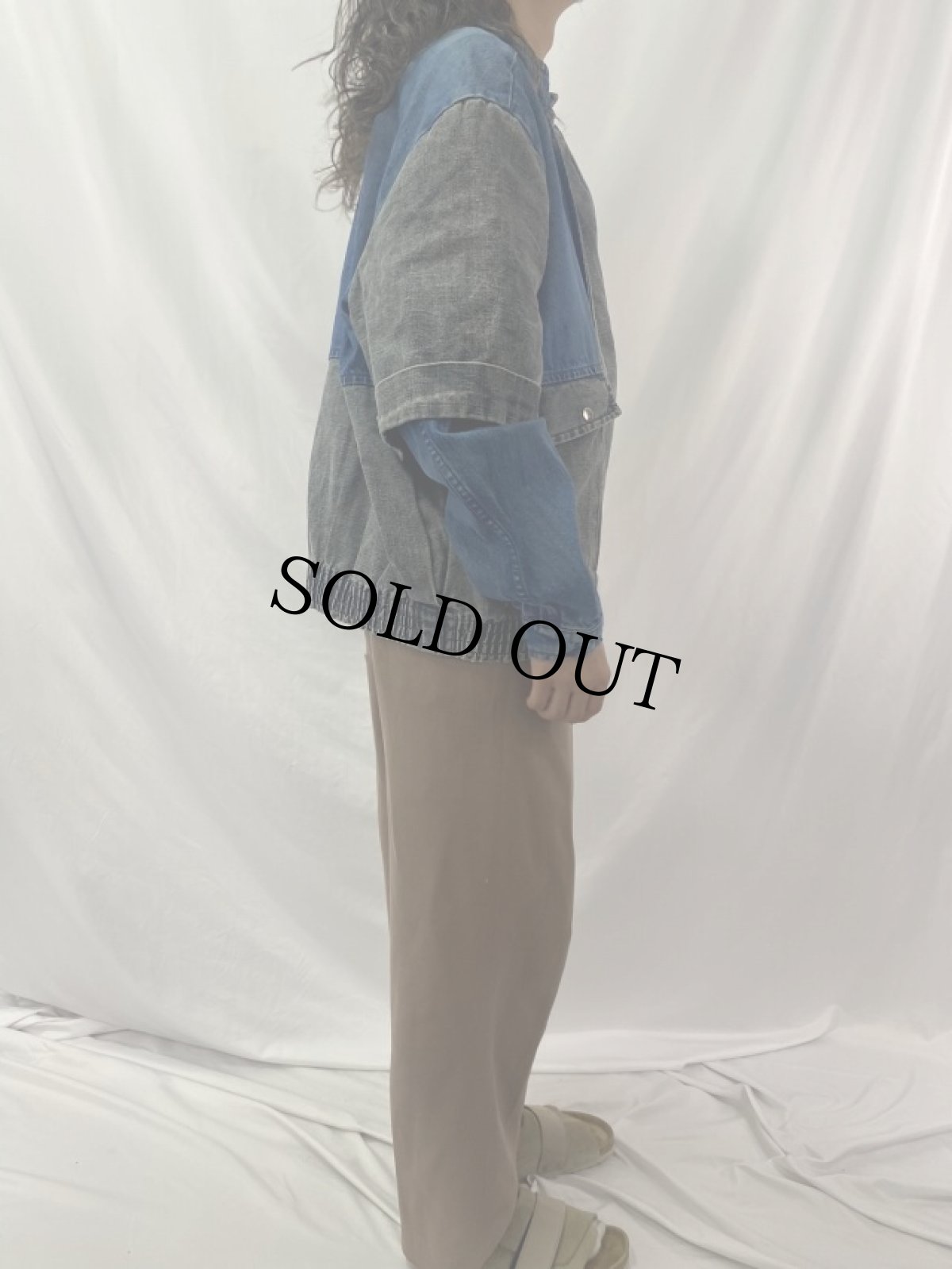 画像3: 切り替えデザイン デニムジャケット (3)