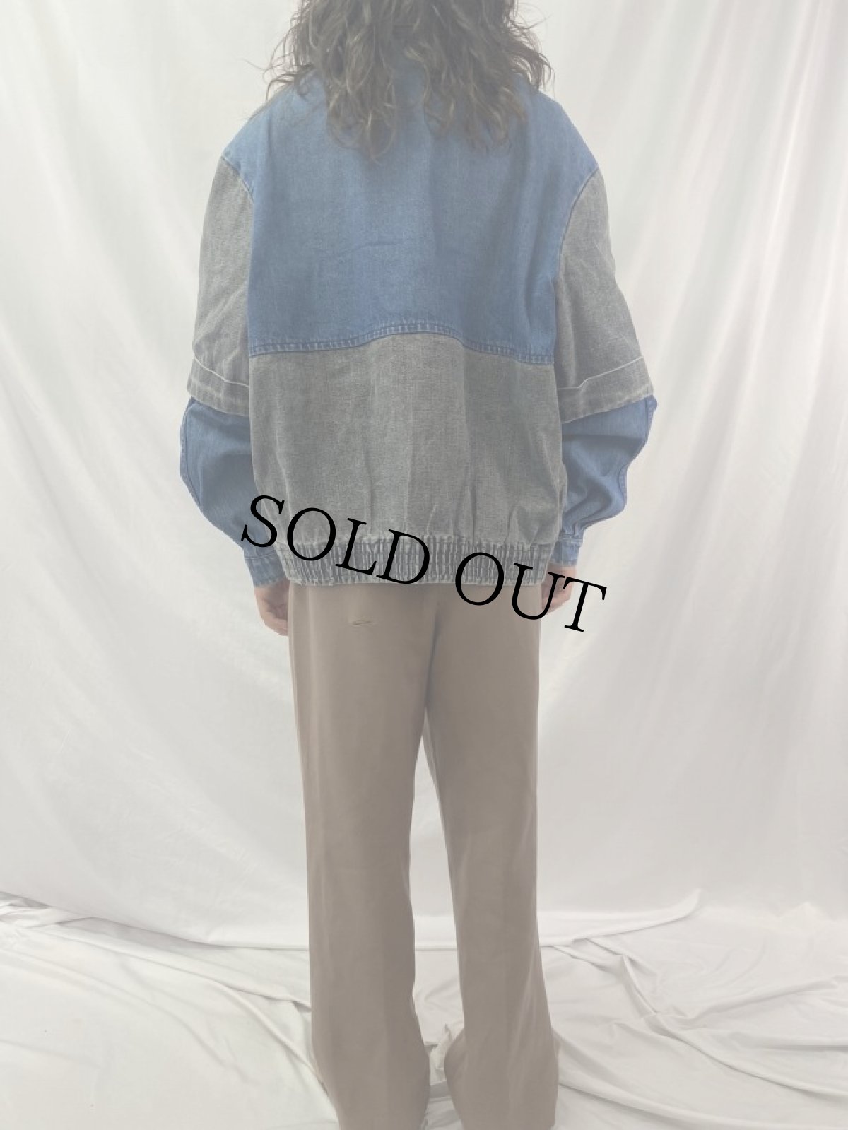 画像4: 切り替えデザイン デニムジャケット (4)