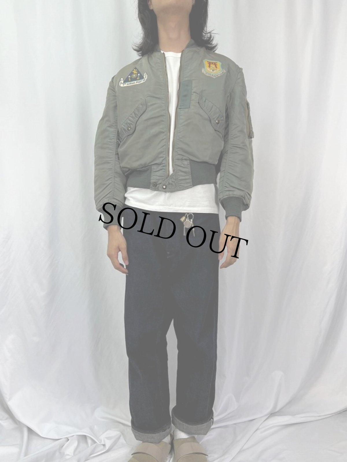 画像3: 50's U.S.AIR FORCE L-2B "初期型" 日本地図 ペイント入りフライトジャケット (3)