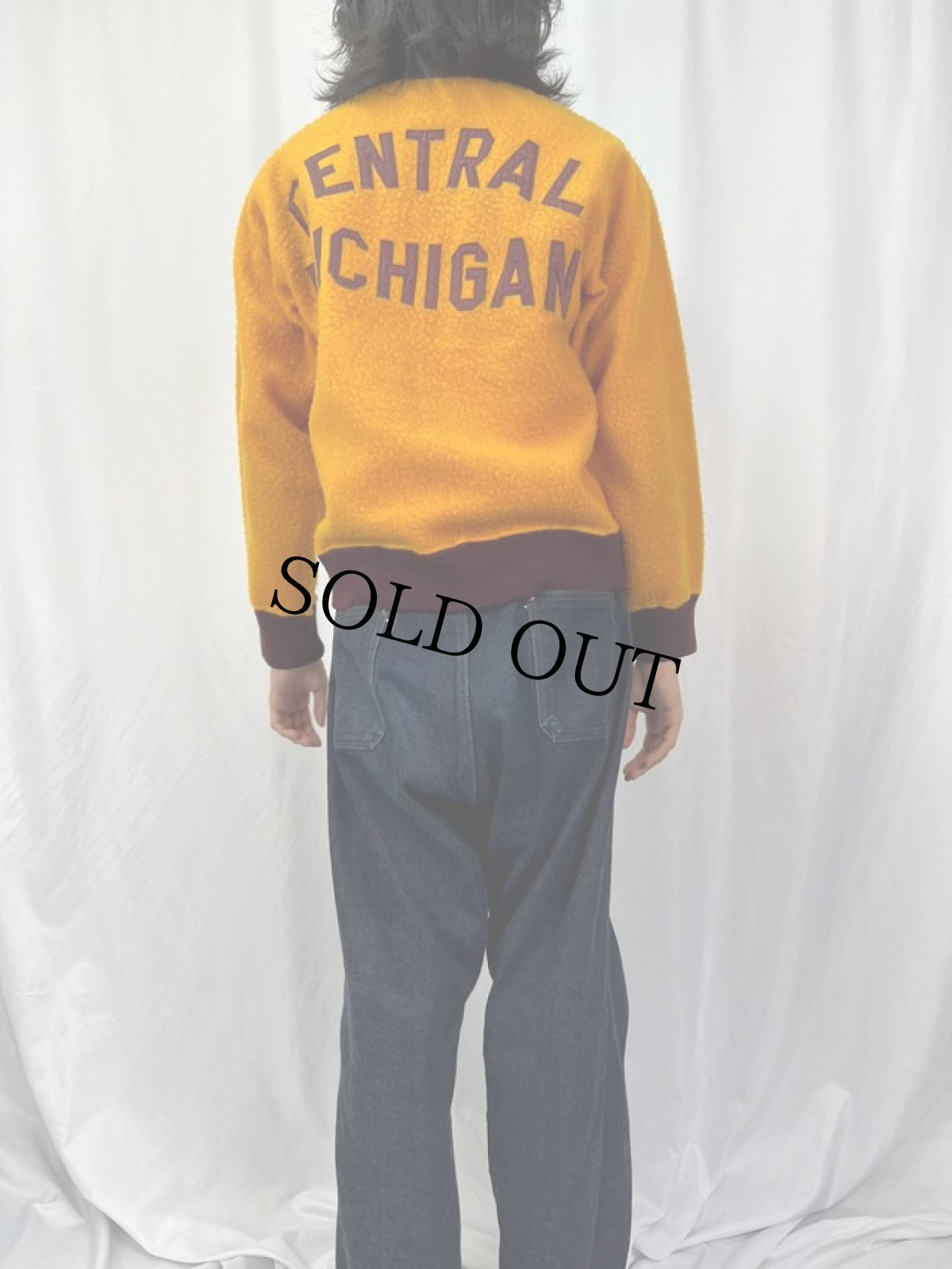 画像5: 50's VANDERVOORTS "CENTRAL MICHIGAN" インディアンヘッド ボアスタジャン 40 (5)