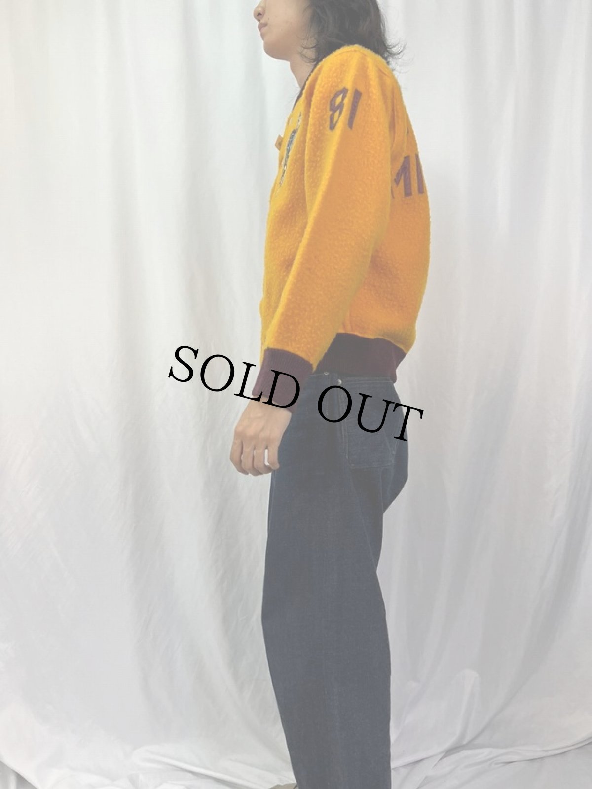 画像4: 50's VANDERVOORTS "CENTRAL MICHIGAN" インディアンヘッド ボアスタジャン 40 (4)