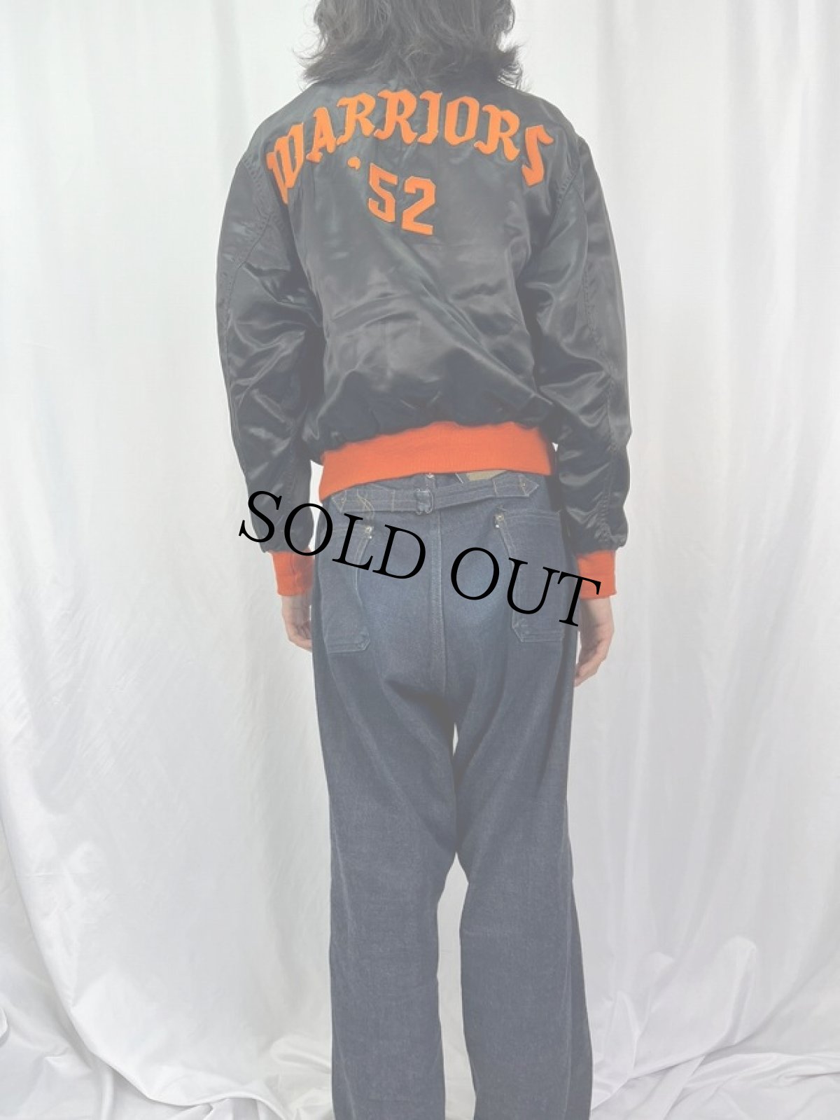 画像5: 50's Finch ツートーン "WARRIORS '52" フェルトパッチ サテンスタジャン (5)