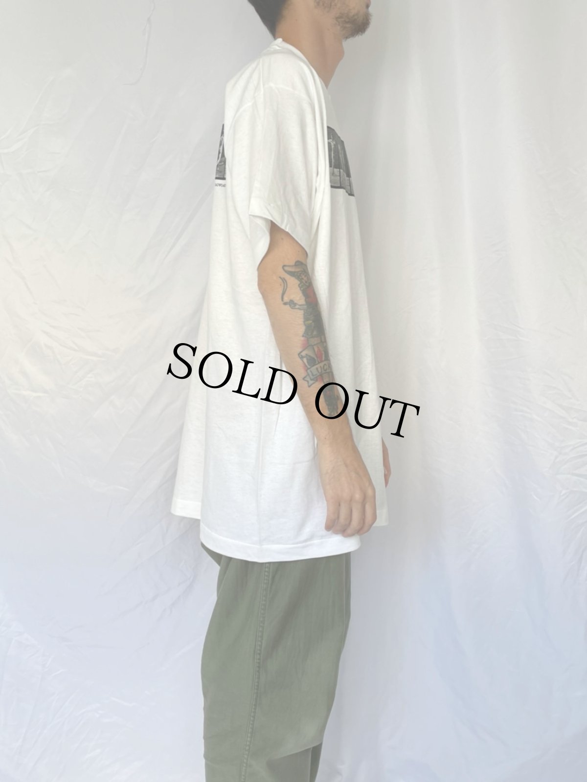 画像3: 90's EADWEARD MUYBRIDGE USA製 "THE HUMAN FIGURE IN MOTION" アートプリントTシャツ XL (3)