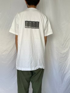 画像4: 90's EADWEARD MUYBRIDGE USA製 "MAN TIPPING HAT" アートプリントTシャツ XL (4)