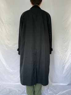 画像4: 80〜90's Burberrys ステンカラーコート ライナー付き BLACK 48LONG (4)