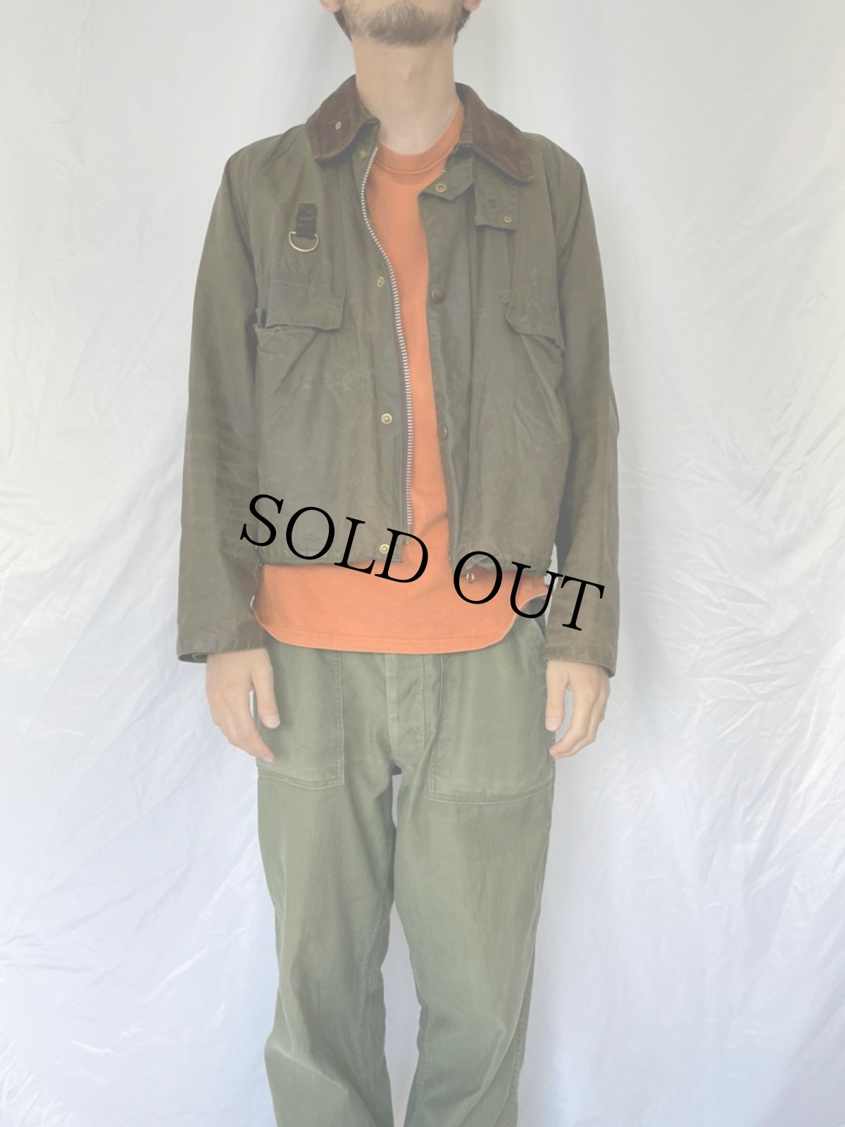 画像2: 80's Barbour ENGLAND製 "SPEY" 3ワラント L (2)