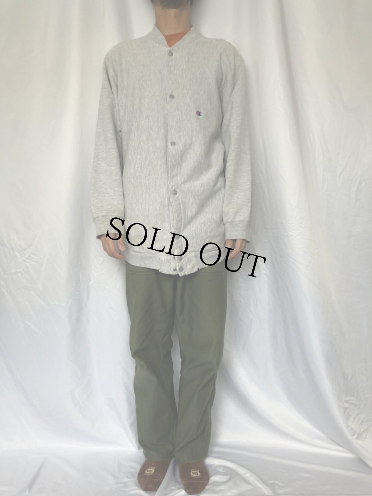 画像2: 80's Champion REVERSE WEAVE トリコタグ USA製 フルスナップスウェット XL (2)