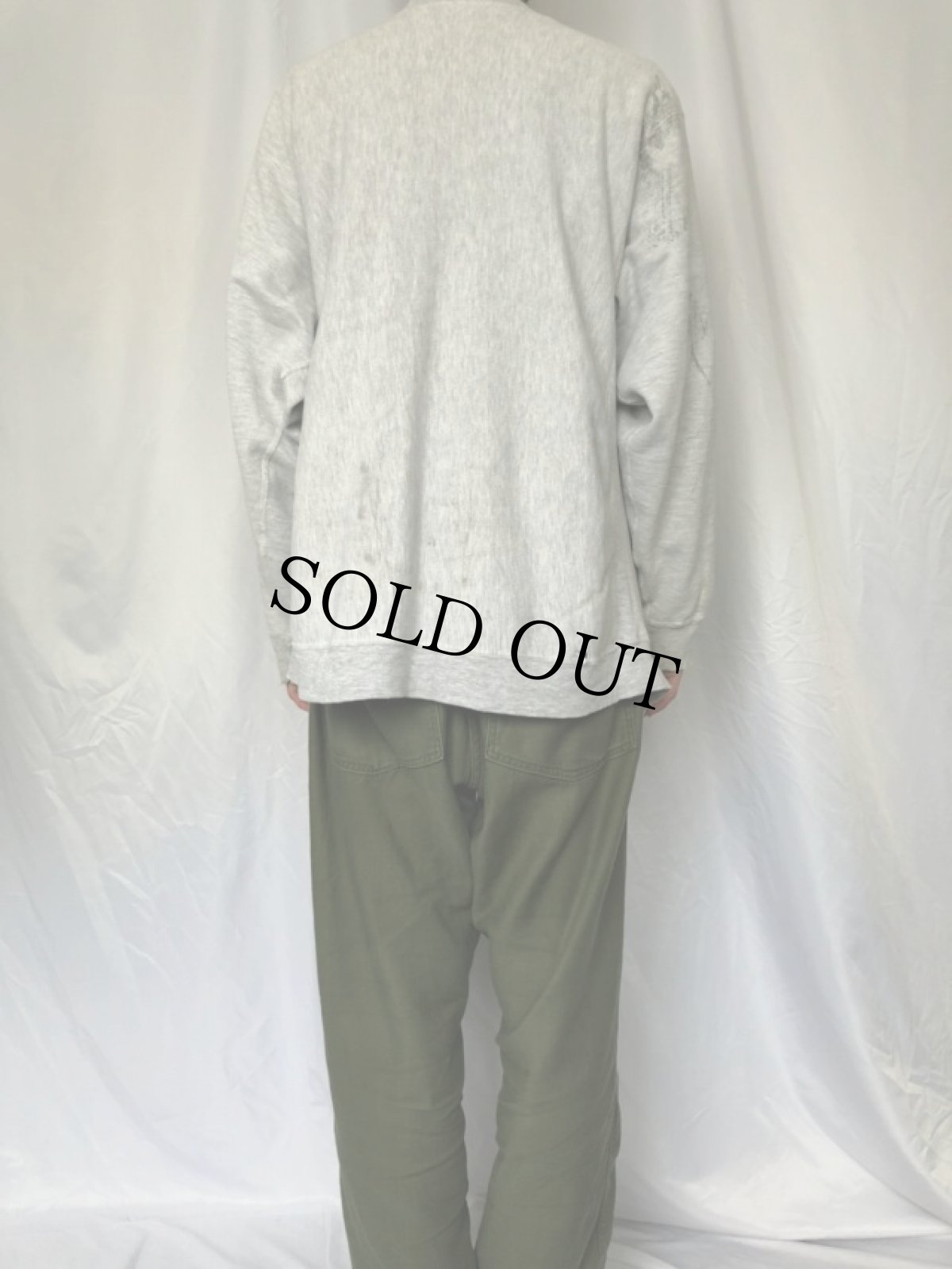 画像4: 80's Champion REVERSE WEAVE トリコタグ USA製 フルスナップスウェット XL (4)