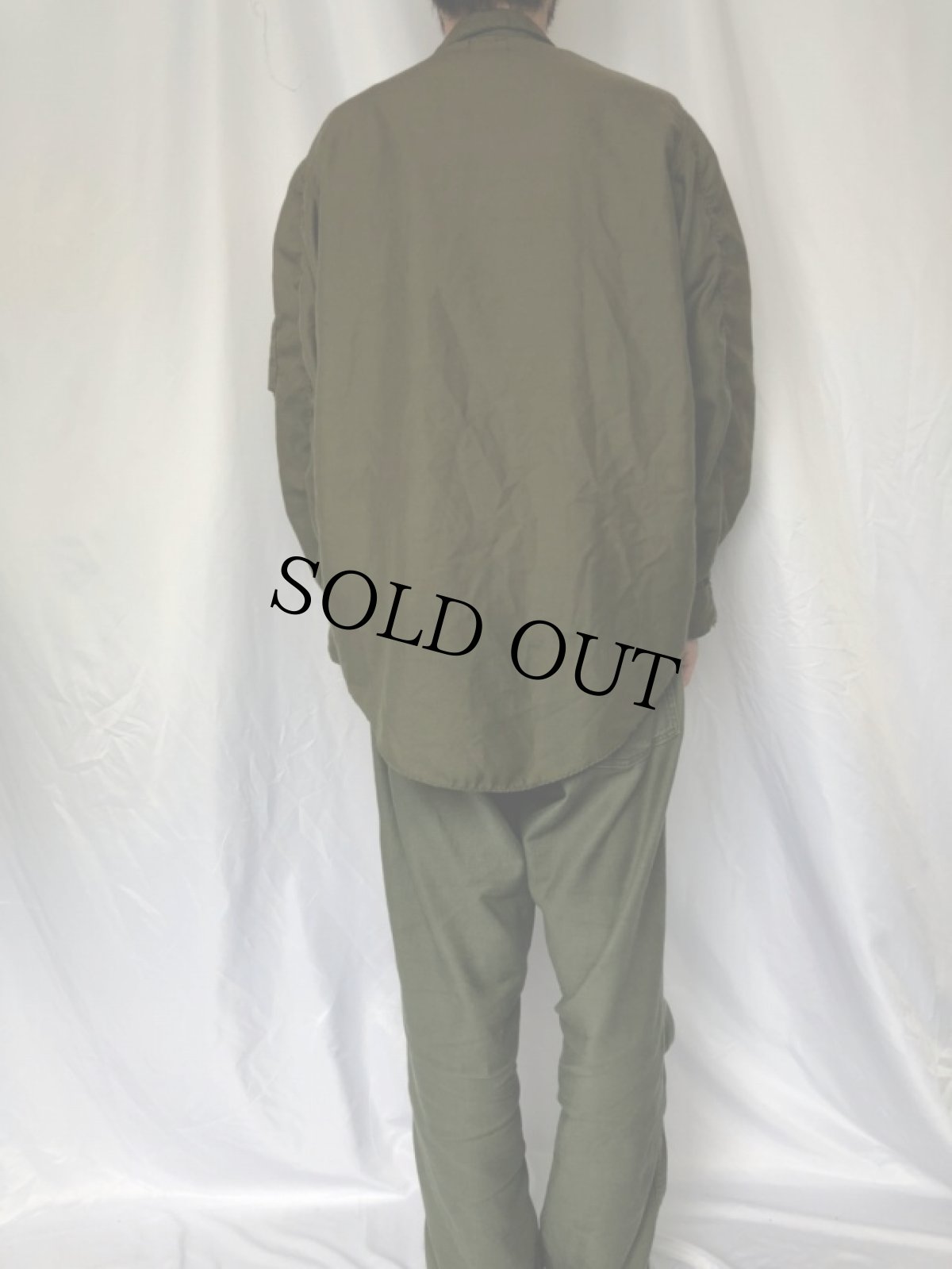 画像4: 70's U.S.ARMY ノーメックス ヘリクルーシャツ LARGE-LONG (4)