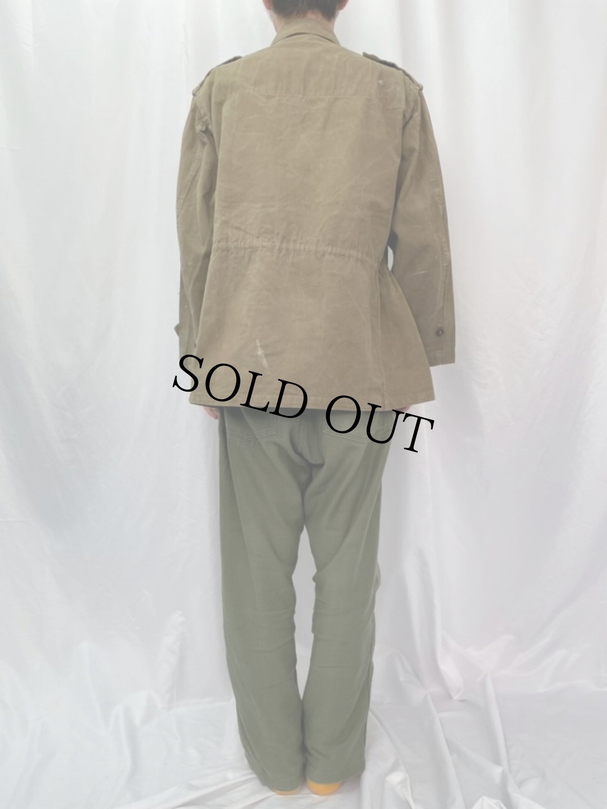 画像4: 50's French Army M-47 HBTジャケット 後期 (4)