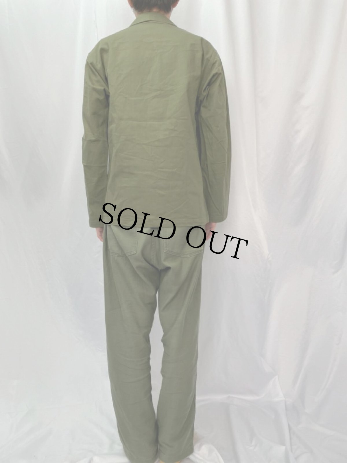 画像4: 40's U.S.ARMY M-47 月桂樹ボタン HBTジャケット DEADSTOCK SMALL (4)