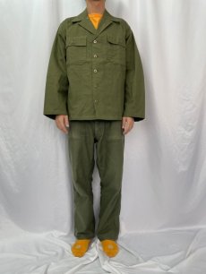 画像2: 40's U.S.ARMY M-47 月桂樹ボタン HBTジャケット DEADSTOCK SMALL (2)