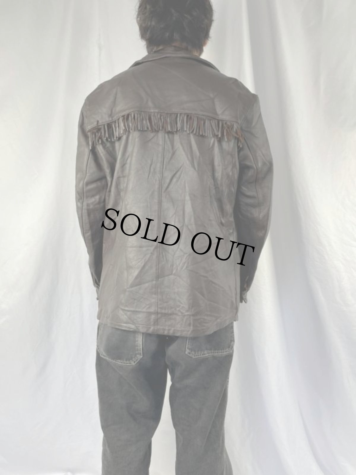 画像5: 50's Mid Western ディアスキン フリンジレザージャケット 44 (5)