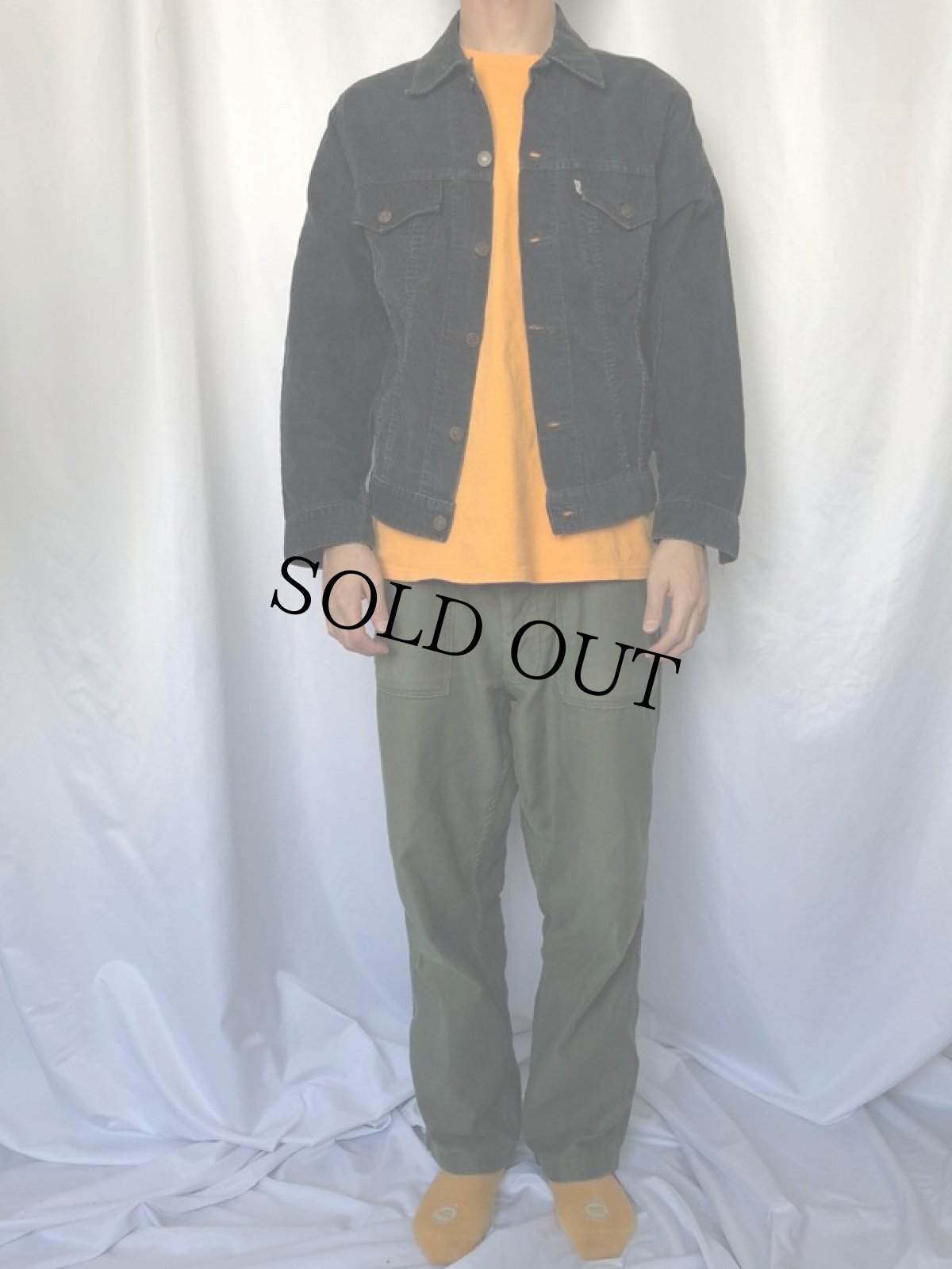 画像2: 80's〜90's Levi's 70505-1517 CANADA製 コーデュロイジャケット 濃紺 36 (2)