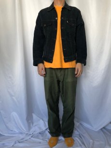 画像2: 80's〜90's Levi's 70505-1517 CANADA製 コーデュロイジャケット 濃紺 36 (2)