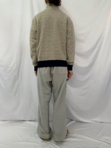 画像4: 2010's Patagonia ウール×ポリエステル フリースジャケット L (4)