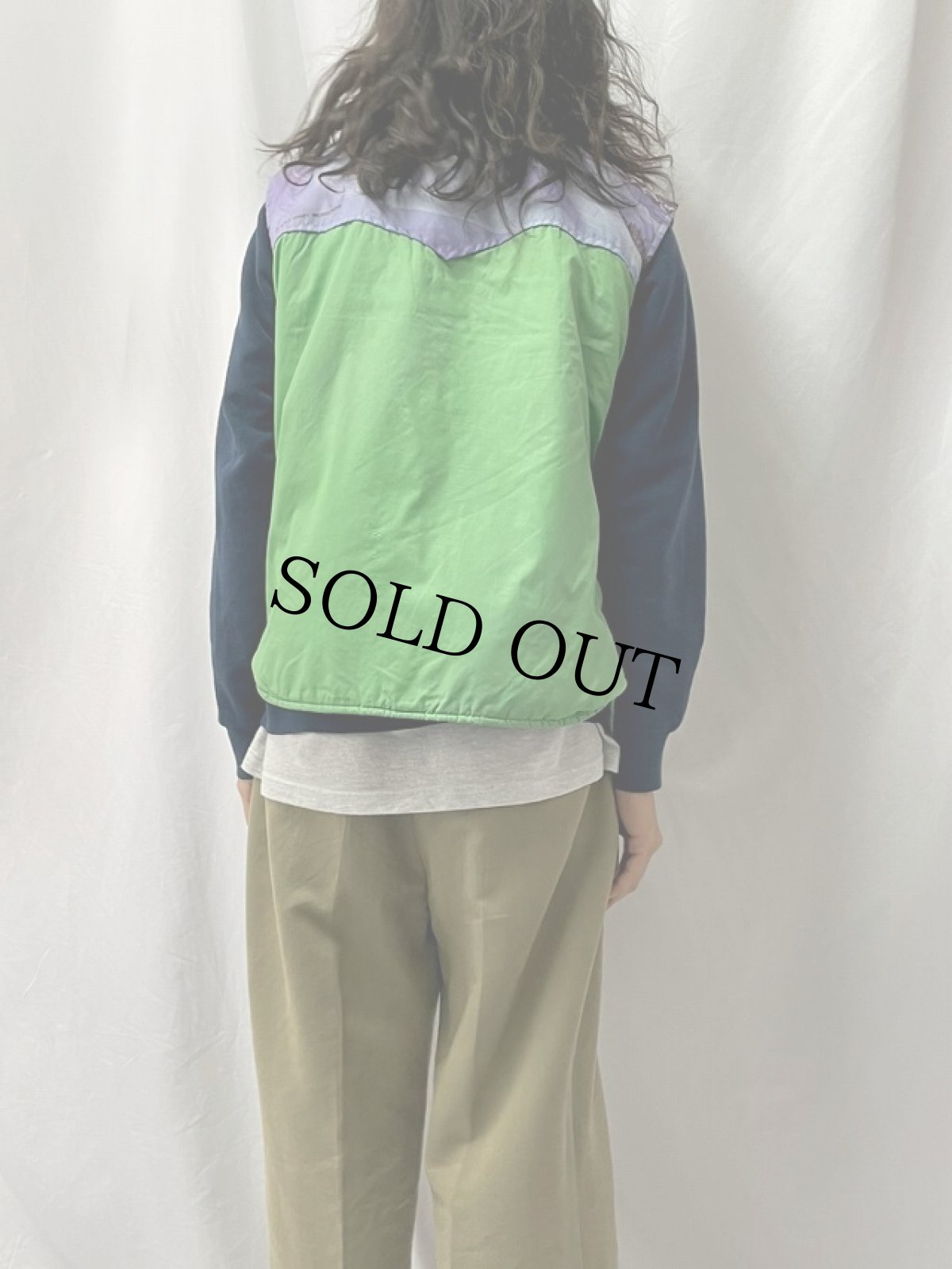 画像4: 70's WILLIAM BARRY STRAUGGLE GEAR ミッキーマウスイラスト ダウンベスト L (4)