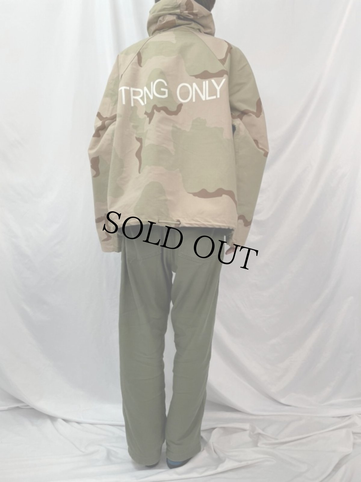 画像4: U.S.MILITARY "TRNG ONLY" デザートカモ ケミカルプロテクティブジャケット LARGE/REGULAR (4)