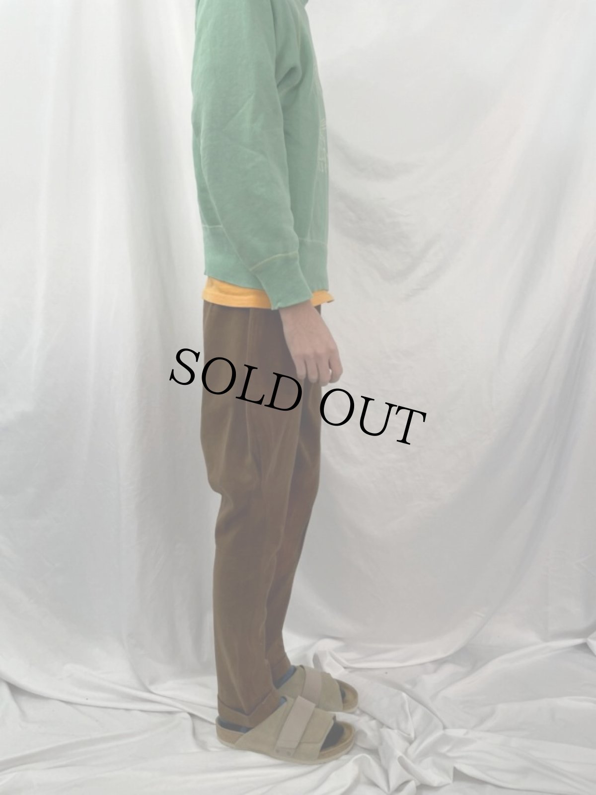 画像3: 50's レザーベルト スエード切り替えジョッパーズパンツ W26-28 (3)