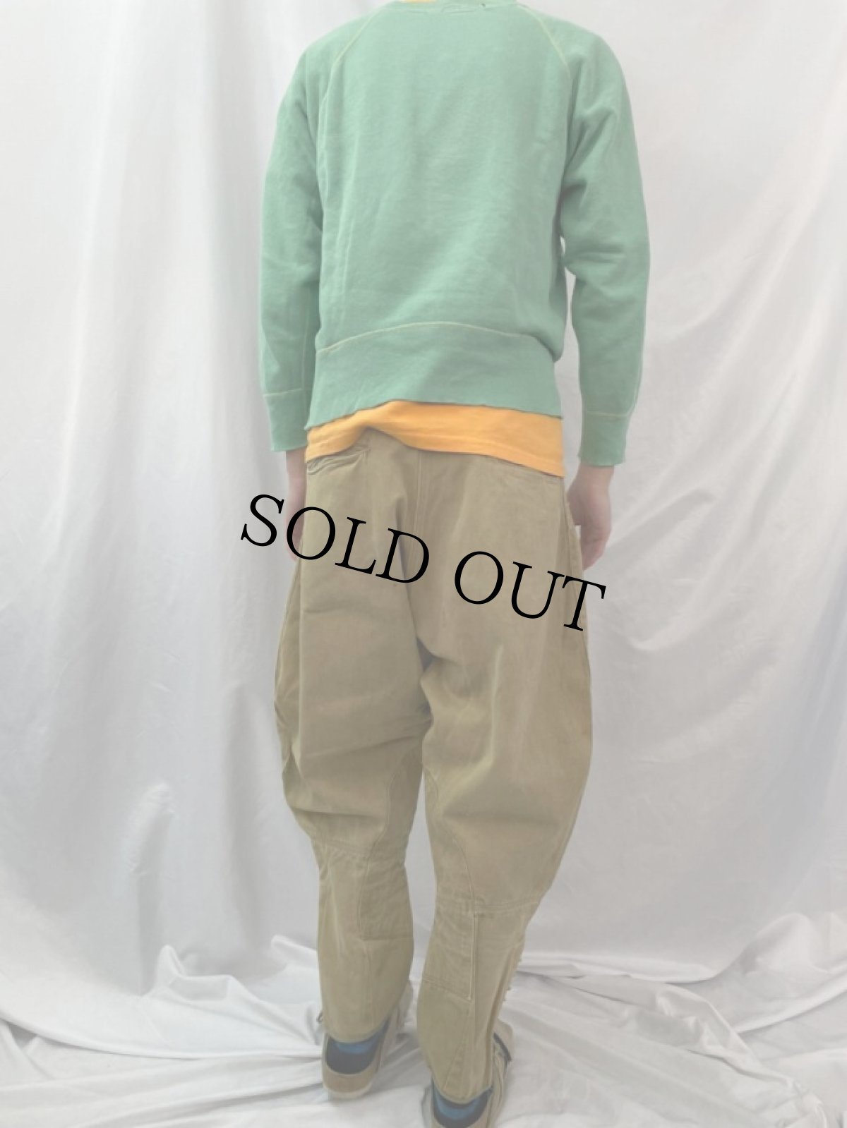 画像4: 30s〜40's U.S.ARMY メタルボタン ジョッパーズパンツ W32 (4)