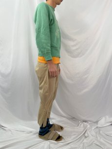画像3: 【SALE】  30s〜40's U.S.ARMY メタルボタン ジョッパーズパンツ W31 (3)
