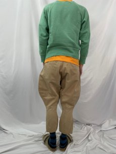 画像4: 【SALE】  30s〜40's U.S.ARMY メタルボタン ジョッパーズパンツ W31 (4)