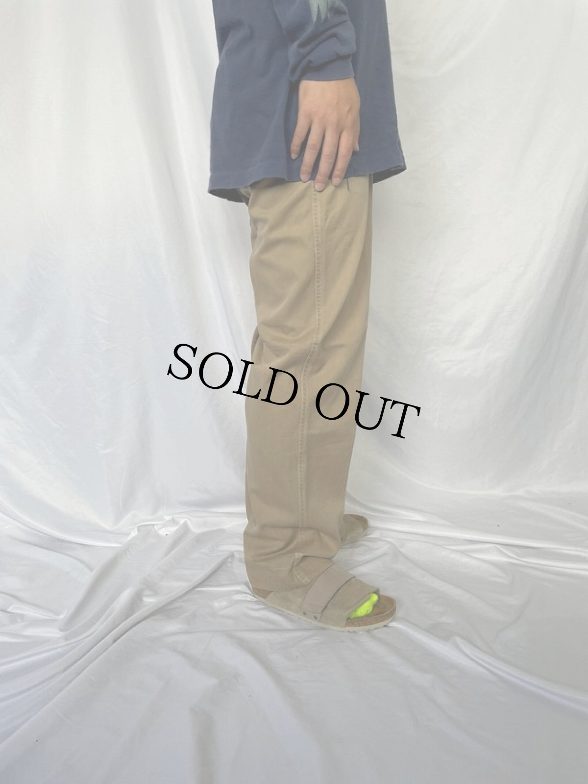 画像4: 40's USMC フラップポケット チノトラウザーズ W29 (4)