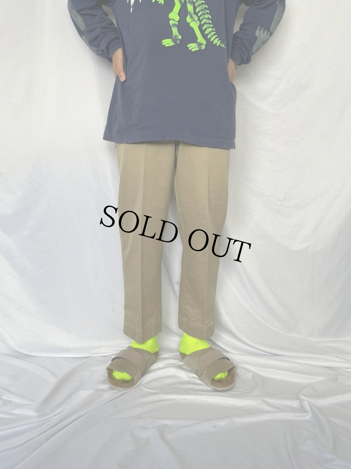 画像2: 40's U.S.ARMY "45チノ" トラウザーズ W28 (2)