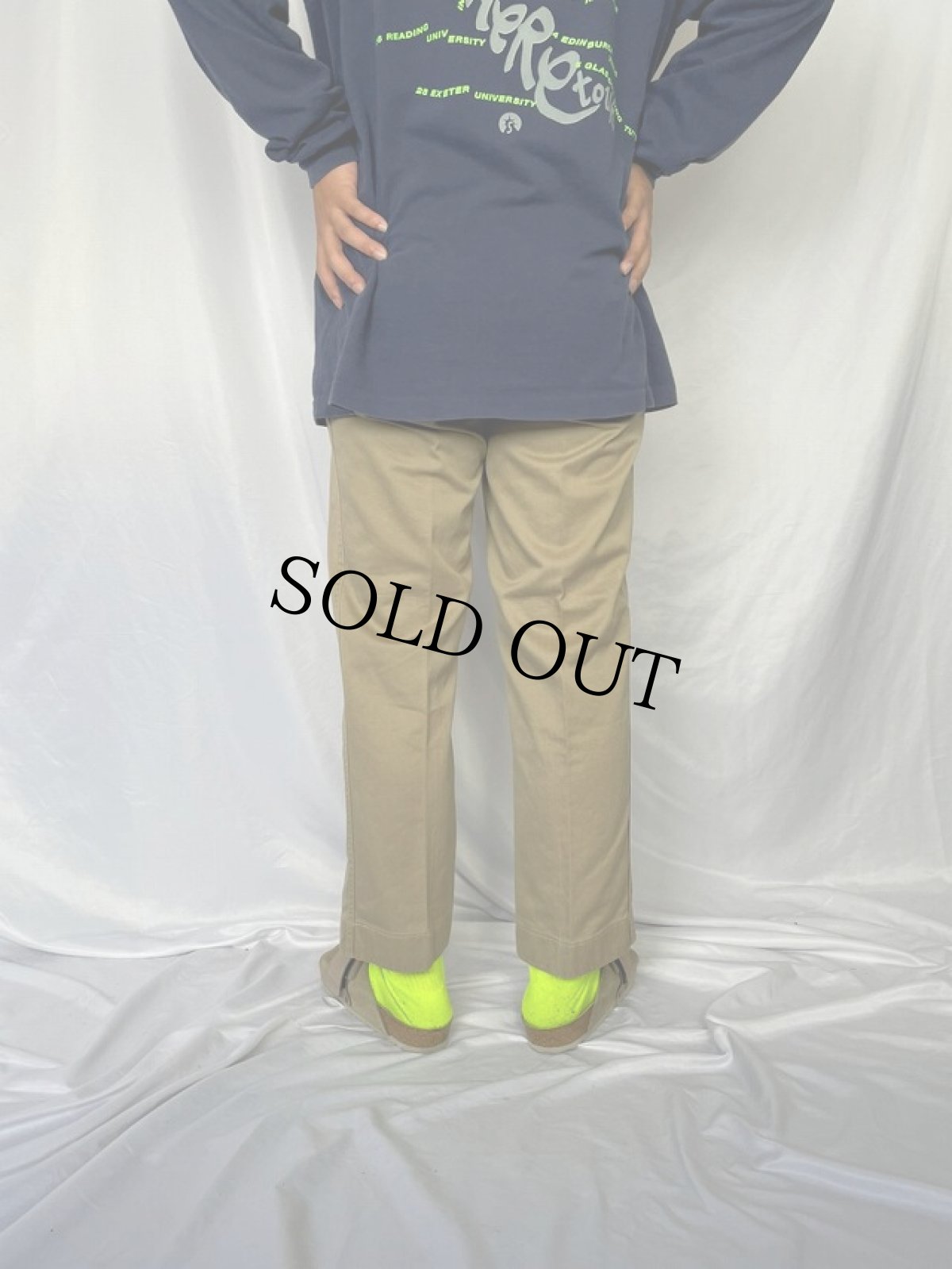 画像4: 40's U.S.ARMY "45チノ" トラウザーズ W28 (4)