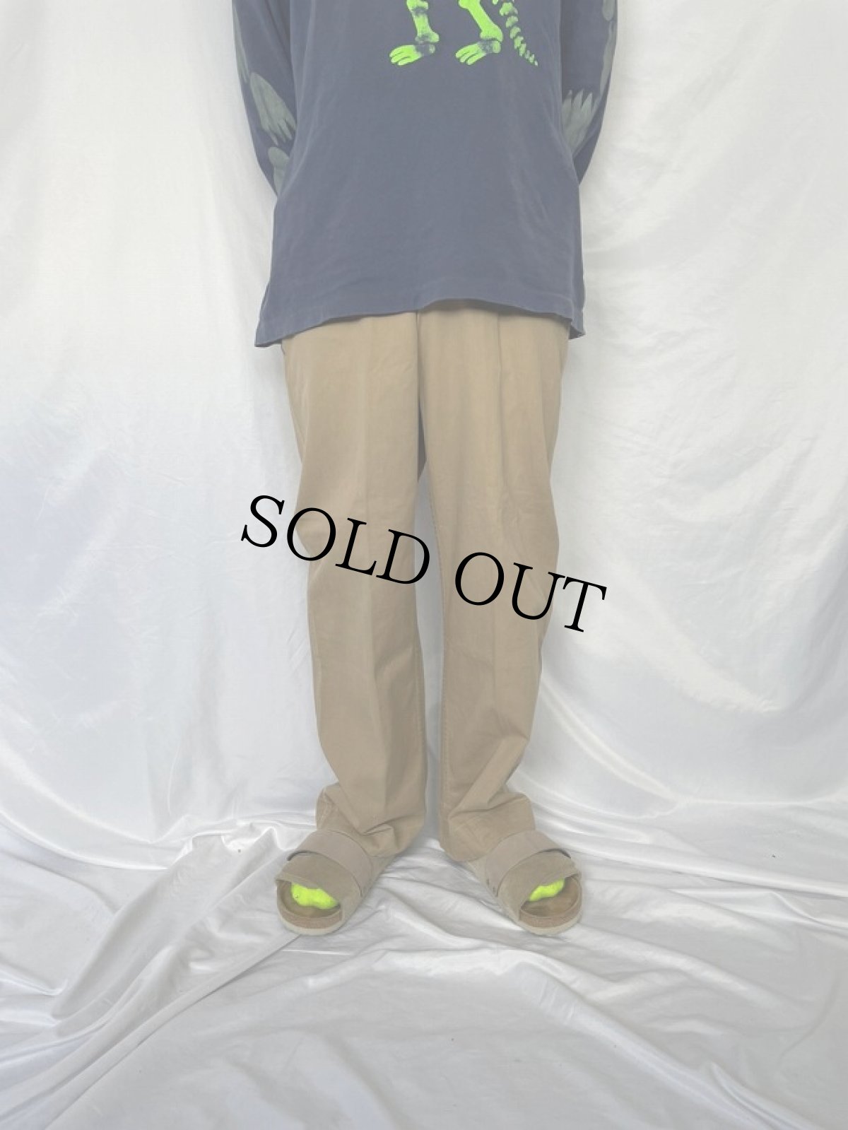 画像3: 40's USMC フラップポケット チノトラウザーズ W29 (3)