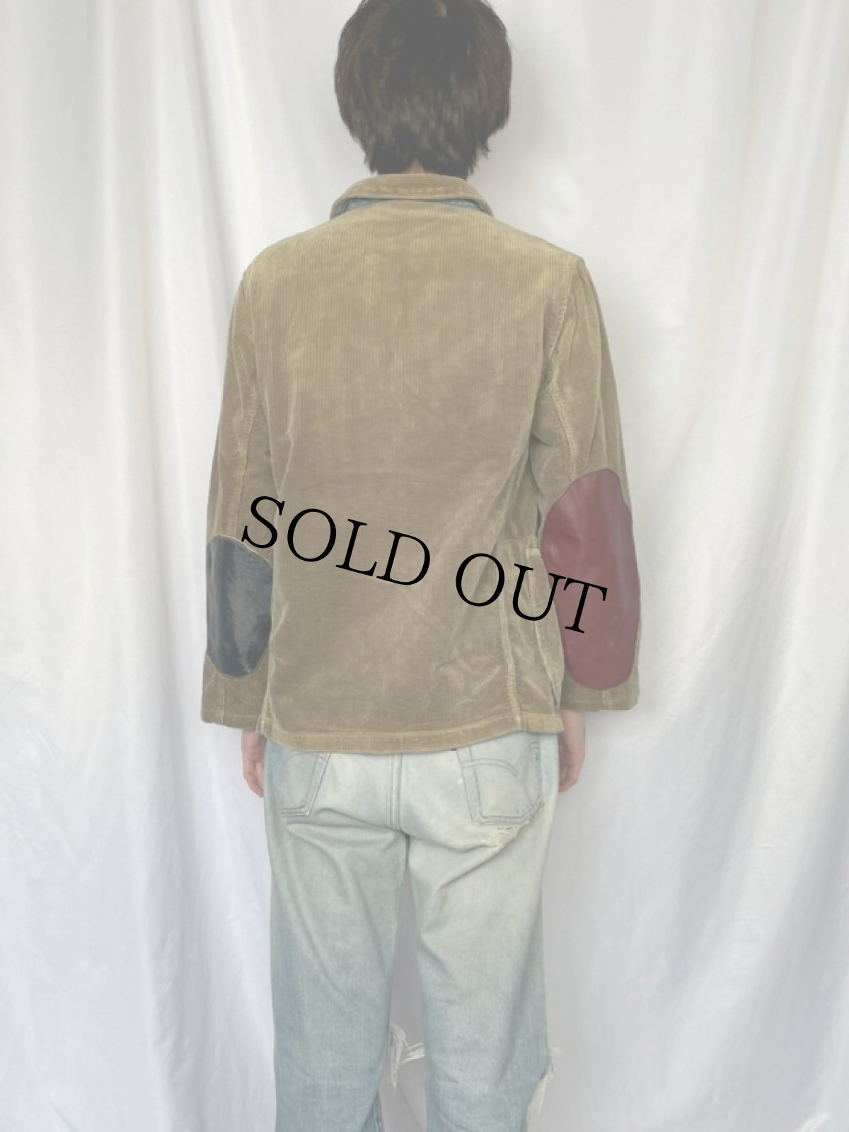 画像4: KAPITAL KOUNTRY 動物ボタン コーデュロイハンティングジャケット M (4)