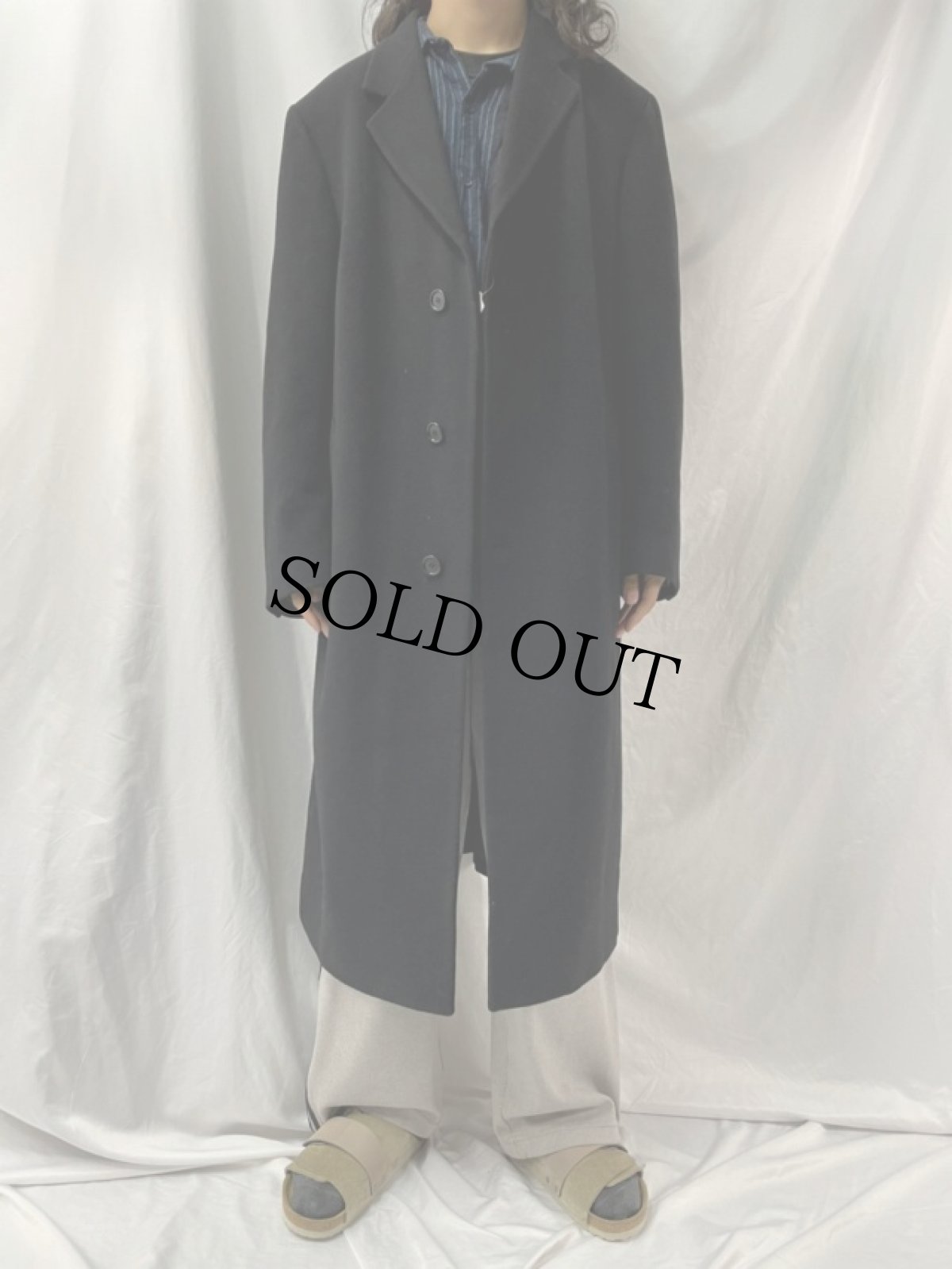 画像2: Ralph Lauren ウールカシミア チェスターコート (2)