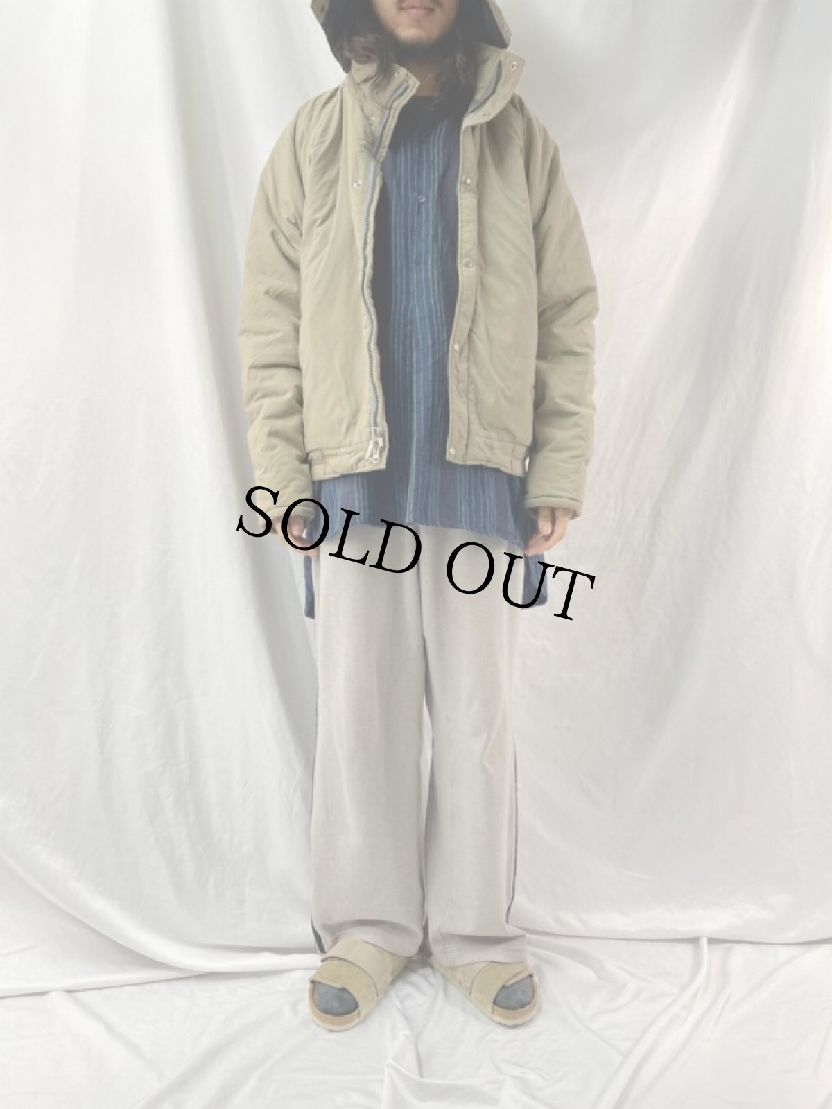 画像2: 80's THE NORTH FACE 茶タグ USA製 中綿入り ナイロンジャケット XL (2)