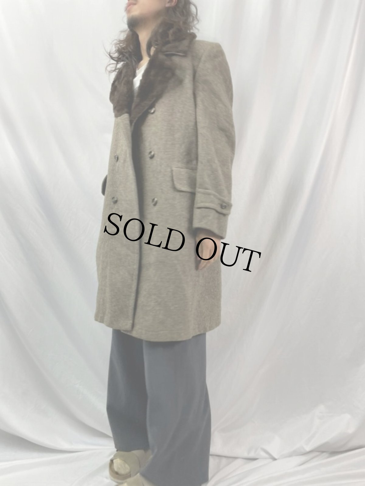 画像3: 70's JC Penney ウールボアコート 38 (3)