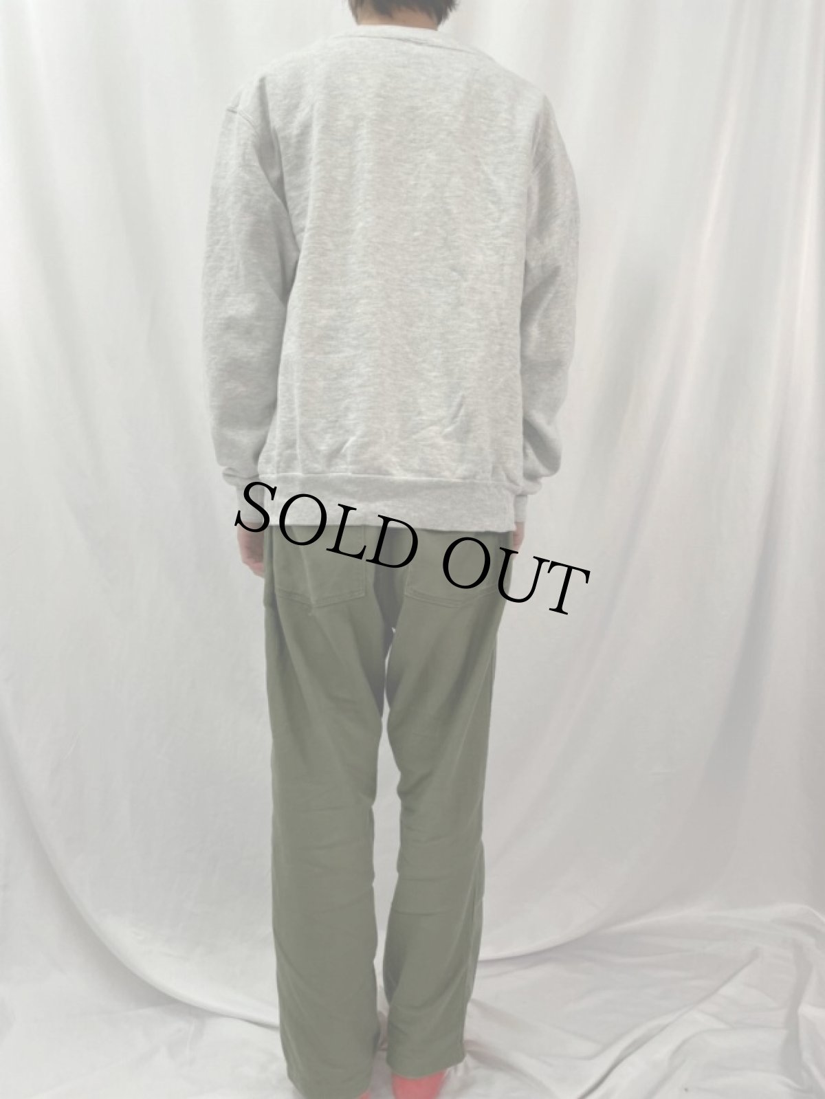 画像4: 90's Champion USA製 霜降りスウェットカーディガン 目無し XL (4)