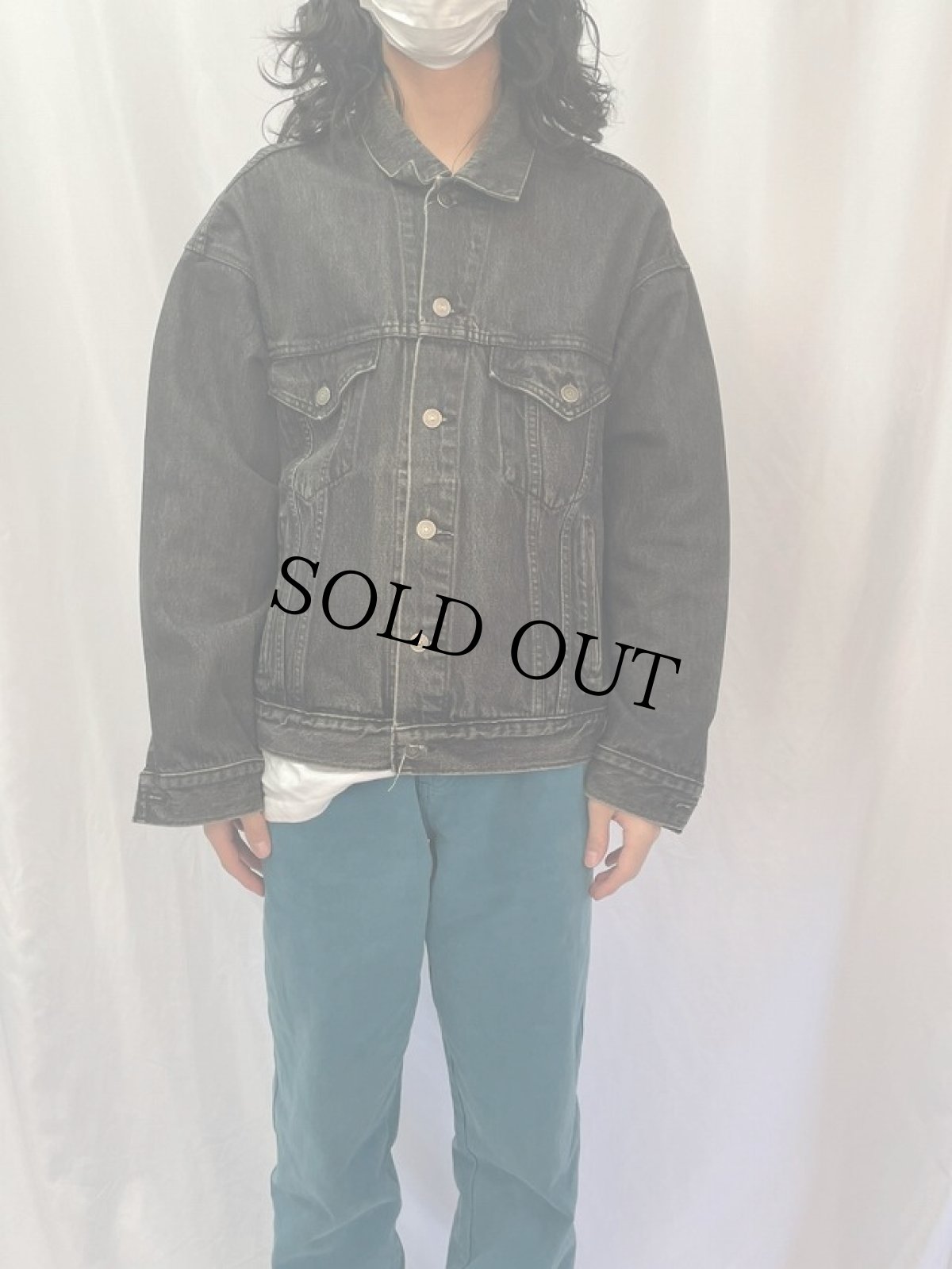 画像2: Marlboro ブラックデニムジャケット (2)