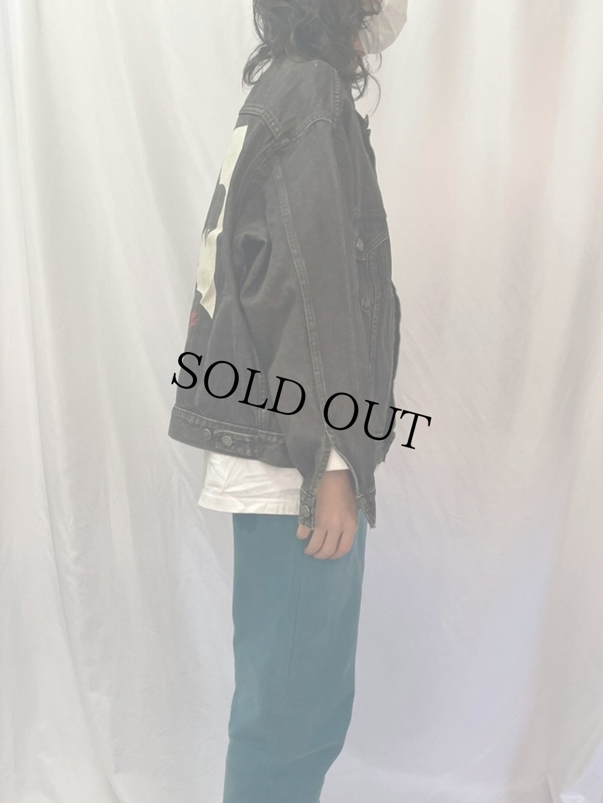 画像3: Marlboro ブラックデニムジャケット (3)