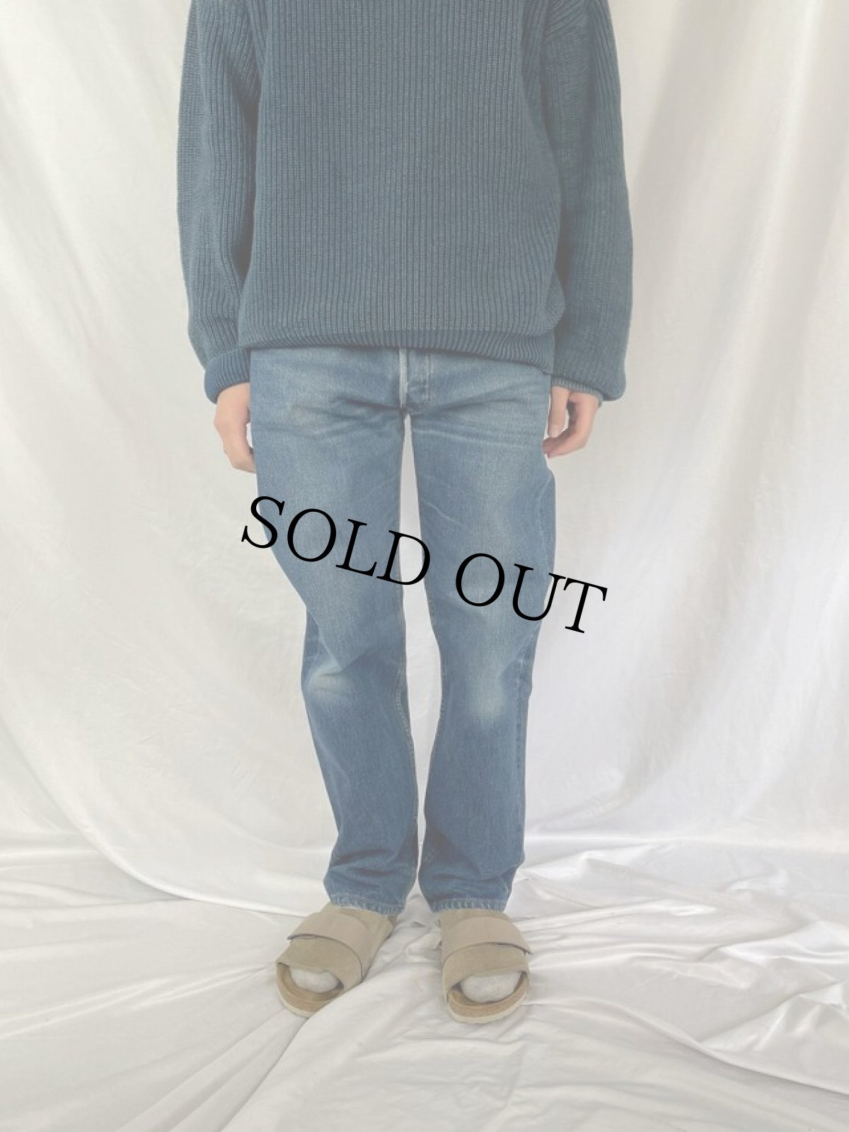 画像2: 90's Levi's 501 USA製 "ブランクタブ" デニムパンツ W34 (2)