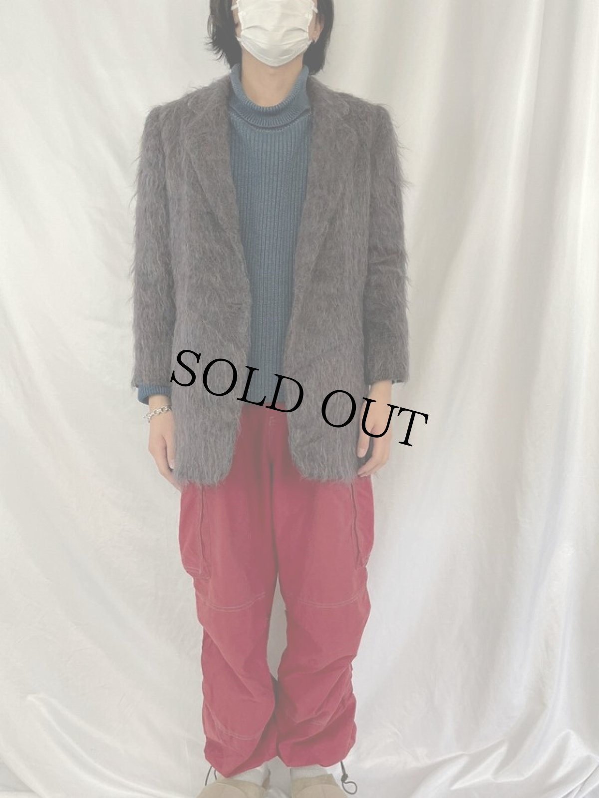 画像2: Warren of Stafford USA製 シャギーウール テーラードジャケット 10 (2)