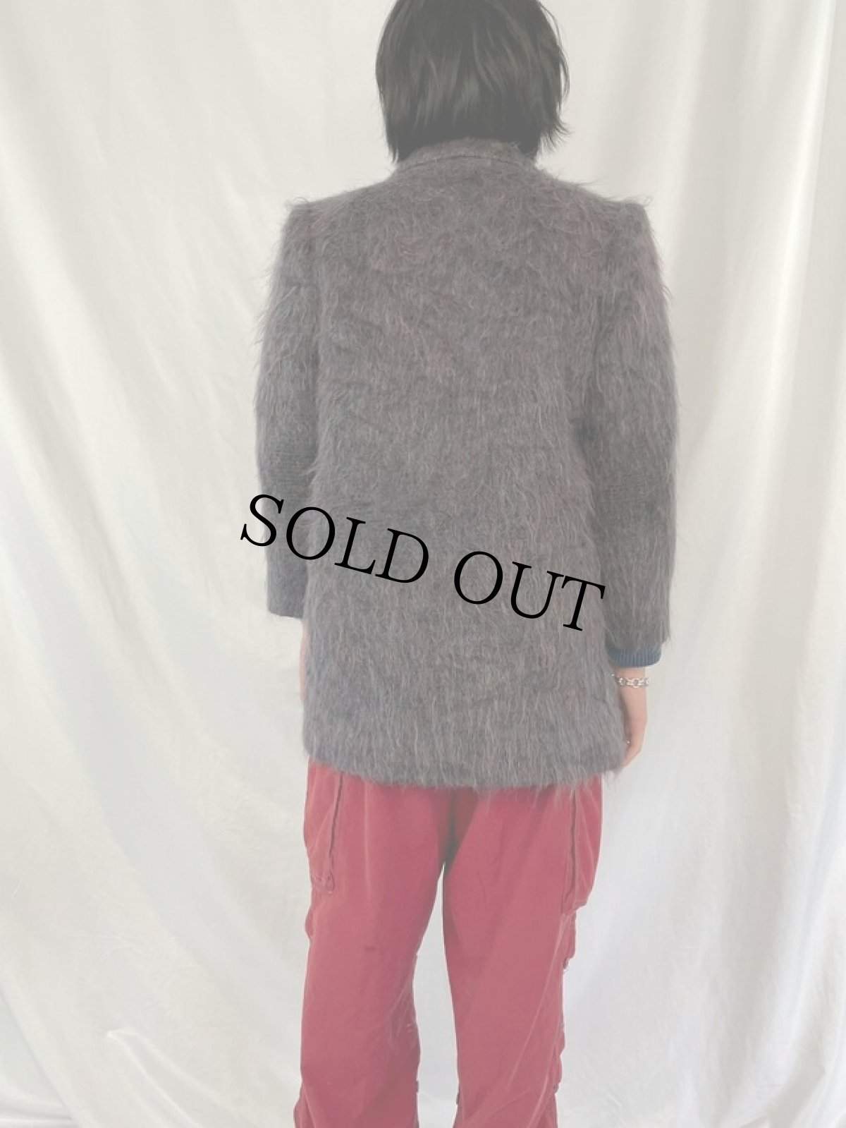 画像4: Warren of Stafford USA製 シャギーウール テーラードジャケット 10 (4)